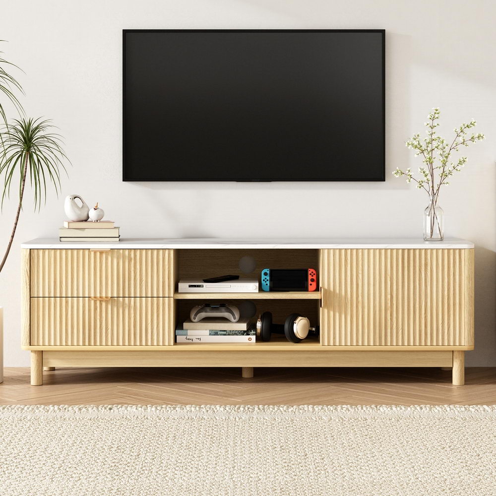 Artiss TV Unit Entertainment Unit Storage Drawer Shelf 150cm Pine