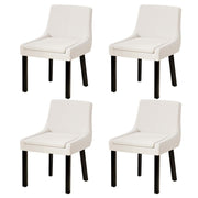 Artiss Dining Chairs Set of 4 Corduroy Wooden Beige