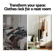 Artiss Clothes Rack Airer Coat Stand Bamboo