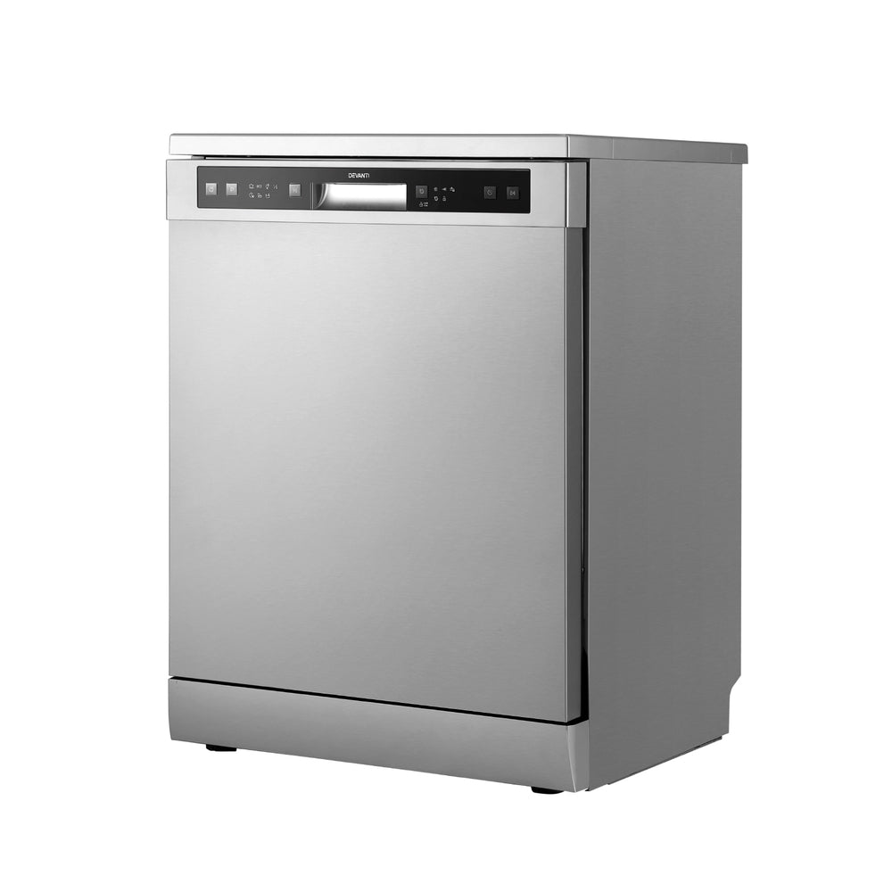 60cm 14 Place Settings Freestanding Dishwasher Silver