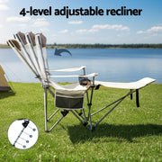 Weisshorn Camping Chair Reclining Adjustable Portable Outdoor Folding Lightweight