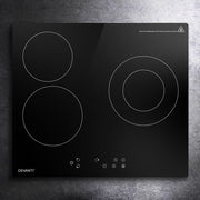 Electric Ceramic Cooktop 60cm Kitchen Cooker 4 Burner Hob Touch Control 5200W