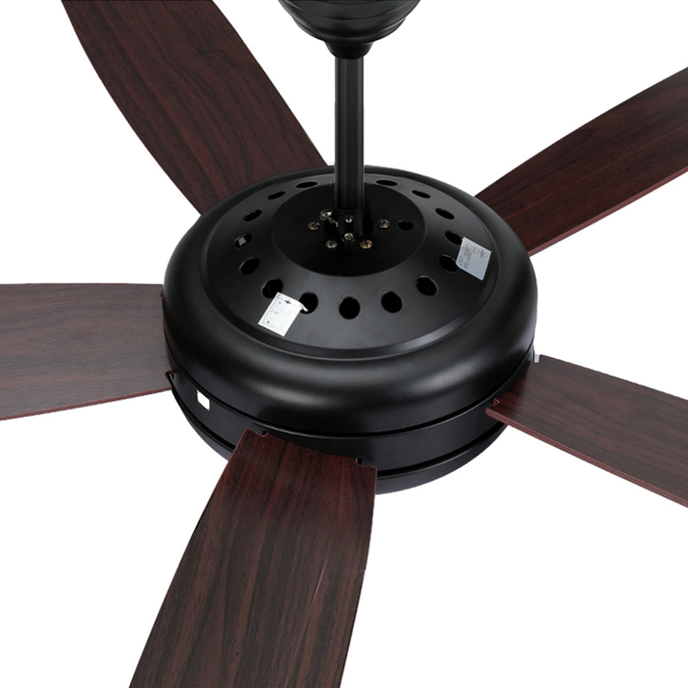 52'' Ceiling Fan AC Motor 5 Blades w/Light - Dark Wood