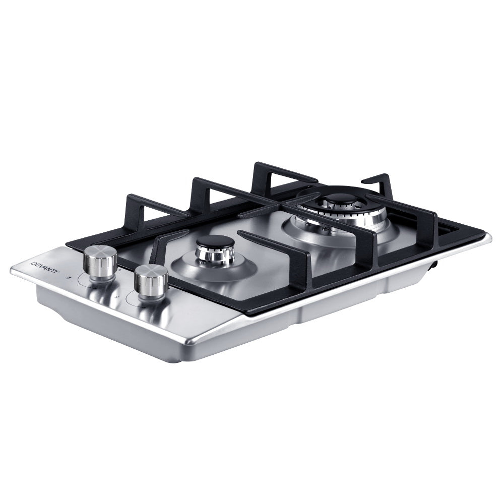 Gas Cooktop 30cm 2 Burner Silvir