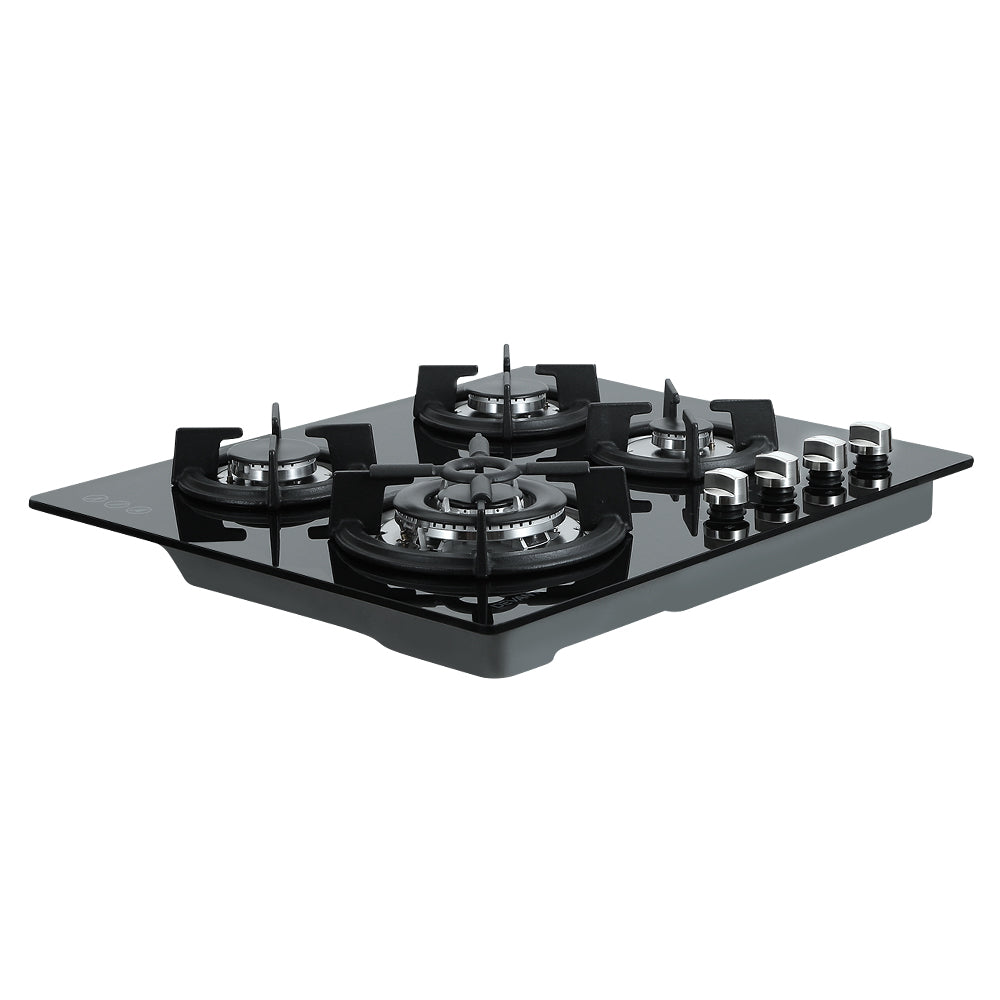 Gas Cooktop 60cm 4 Burner Black