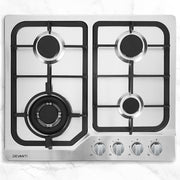 Gas Cooktop 60cm 4 Burner Silvir