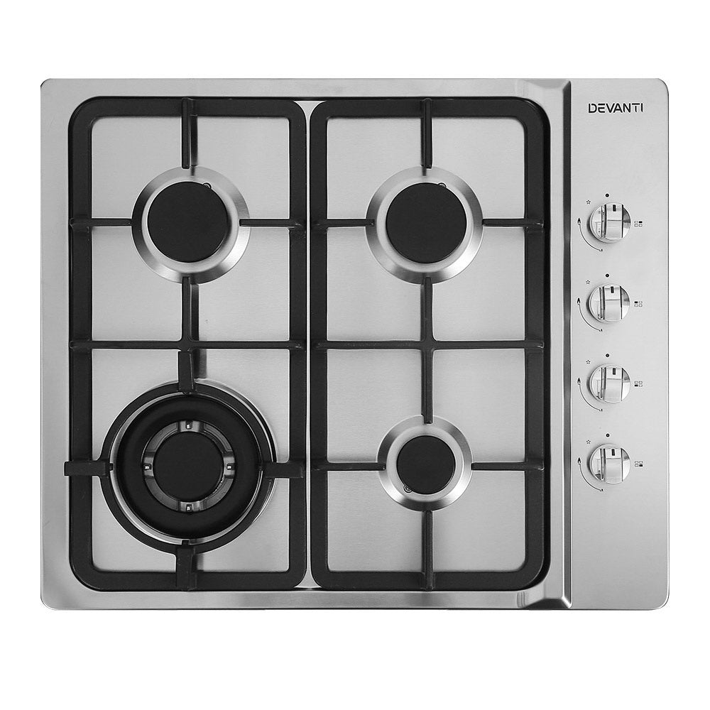 Gas Cooktop 60cm Stove Hob Silvir