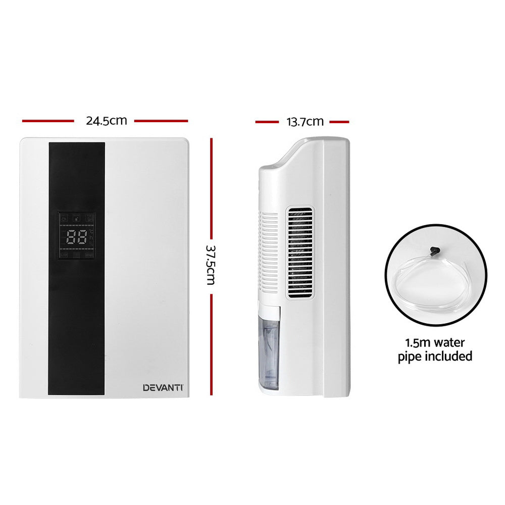 Dehumidifier 2L Air Purifier White