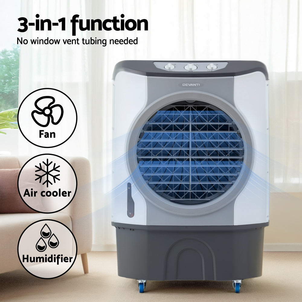 Evaporative Air Cooler Conditioner Commercial 45L