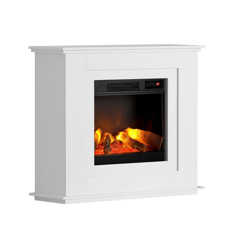 Electric Fireplace Fire Heater 2000W White