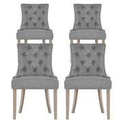 Artiss Dining Chairs Set of 4 Linen French Provincial Grey