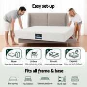 Giselle 20cm Memory Foam Mattress Green Tea King