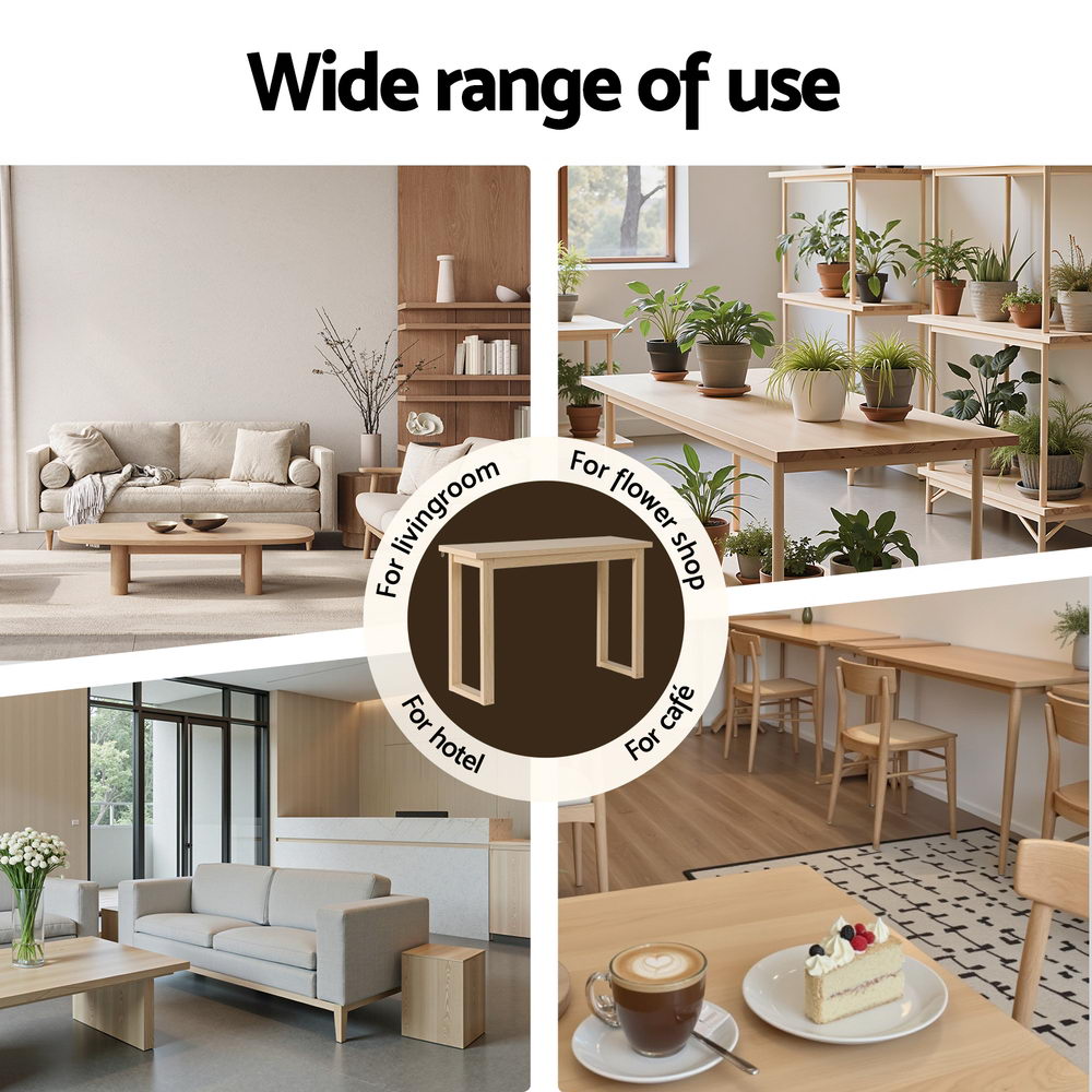 Artiss Console Table 110CM Pine