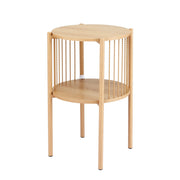 Artiss Coffee Table 2-Tier Round Wood