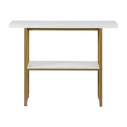 Artiss Console Table Marble Effect White&Gold