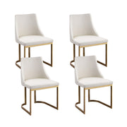 Artiss Dining Chairs Set of 4 Linen Fabric Frame Beige