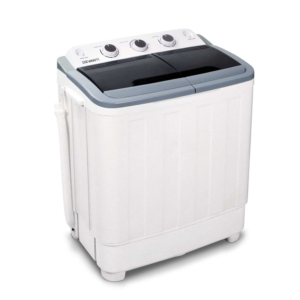 Portable Washing Machine Twin Tub 5KG White