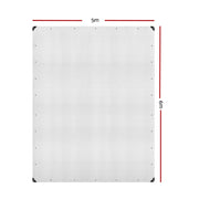 Instahut Tarp Tarpaulin 5x6m Canvas Heavy Duty Camping Cover Clear