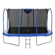 Everfit 12FT Trampoline Kids Rectangle Rebounder with Basketball Set Safety Net