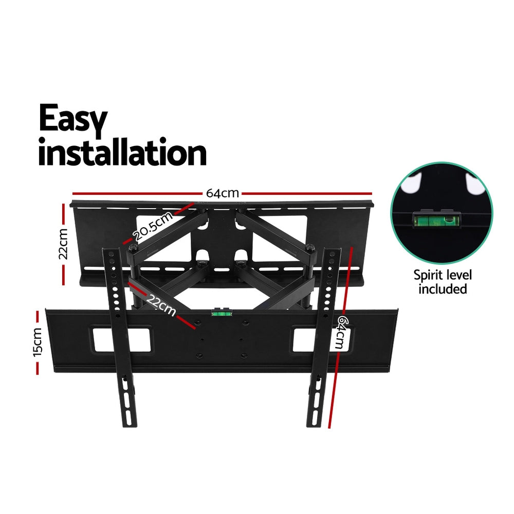 TV Wall Mount Bracket for 32"-70" LED LCD Full Motion Dual Strong Arms