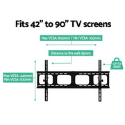 TV Wall Mount Bracket for 42"-90" LED LCD TVs Tilt Slim Flat Low Profile