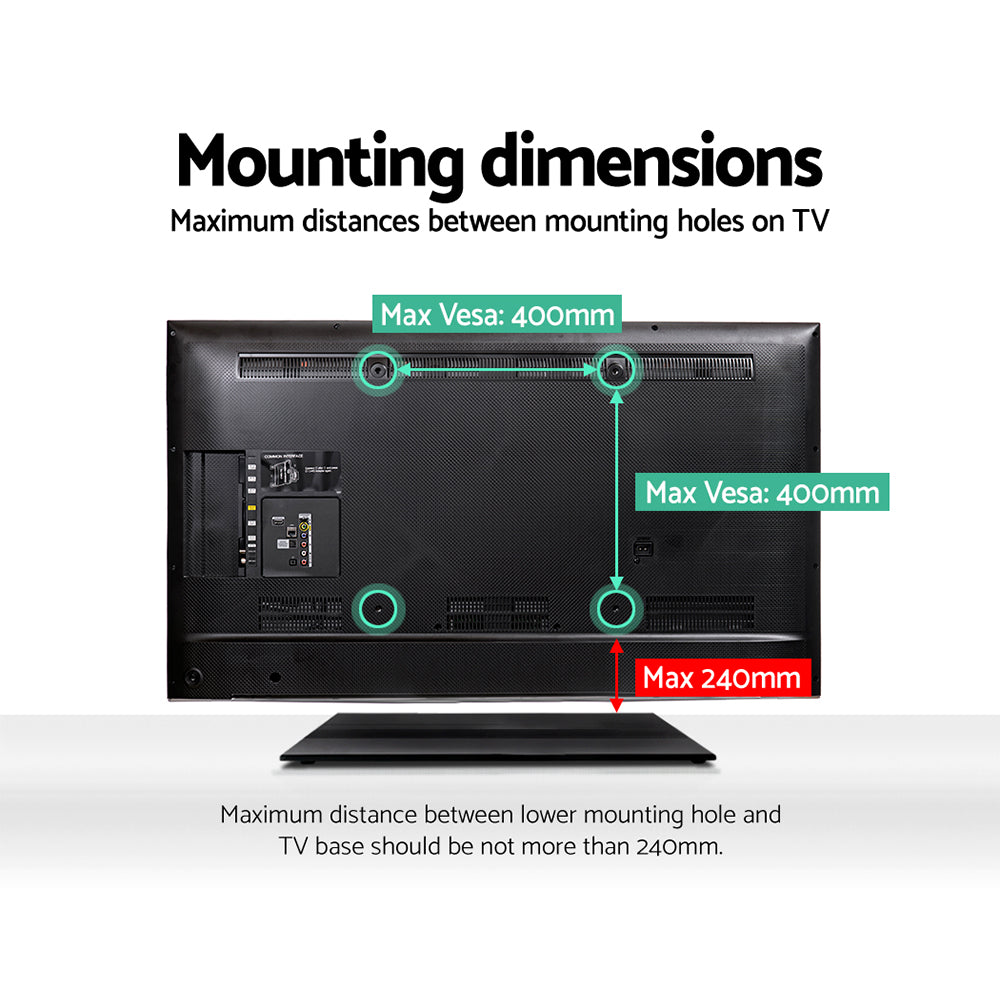 TV Stand Mount Bracket for 32"-55" LED LCD Swivel Tabletop Desktop Plasma