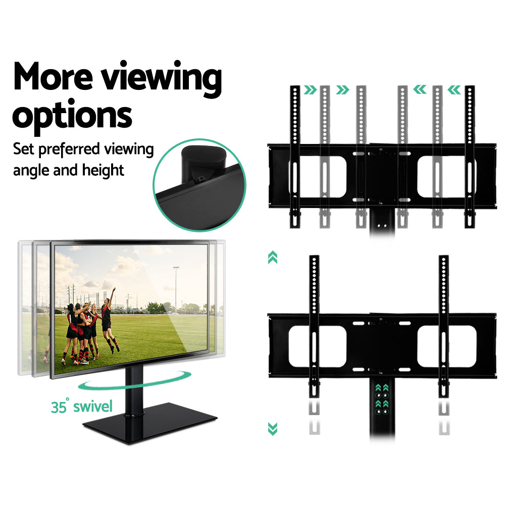 TV Stand Mount Bracket for 32"-70" LED LCD Swivel Tabletop Desktop Plasma