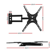 TV Wall Mount Bracket for 24"-50" LED LCD TVs Full Motion Strong Arms