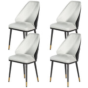 Artiss Dining Chairs Set of 4 Leather Seat Beige and Black