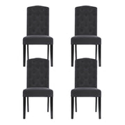 Artiss Dining Chairs Set of 4 Linen Parsons Chair Dark Grey