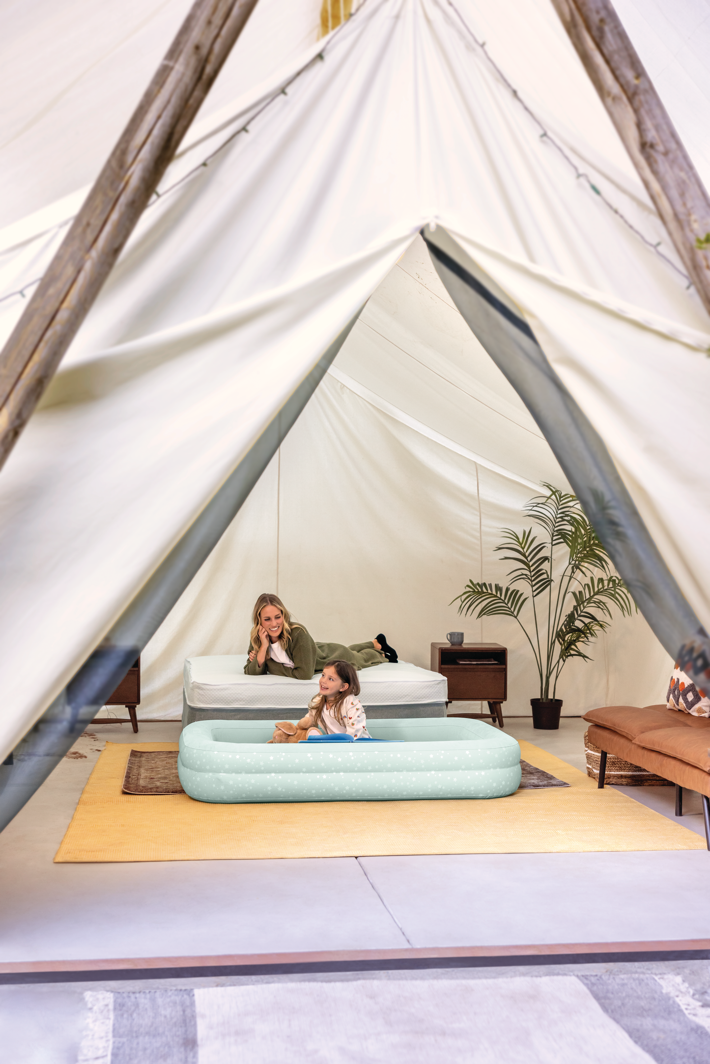 Intex Kidz Inflatable Travel Bed set with Hand Pump - Stars. Great for Travel 66810