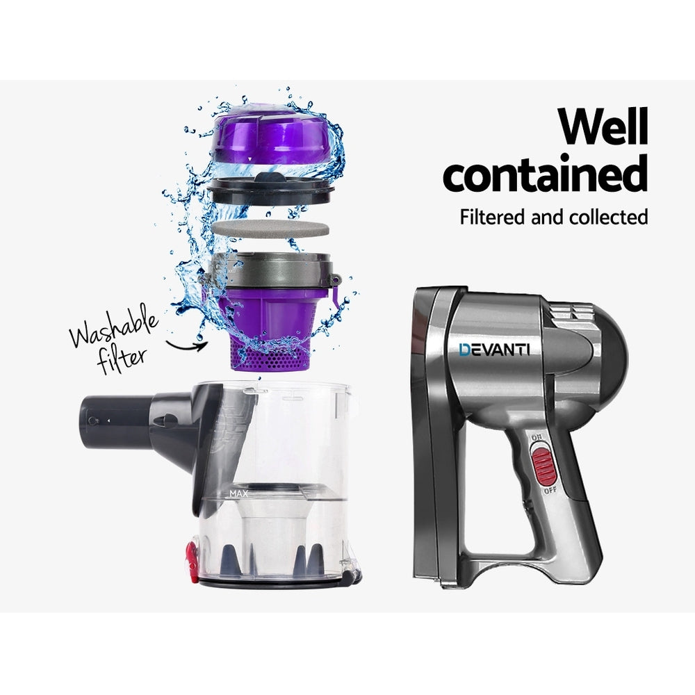 Stick Vacuum Cleaner Handheld Corded 450W Purple