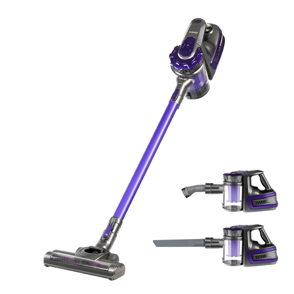 Stick Vacuum Cleaner Bagless Cordless 150W Purple