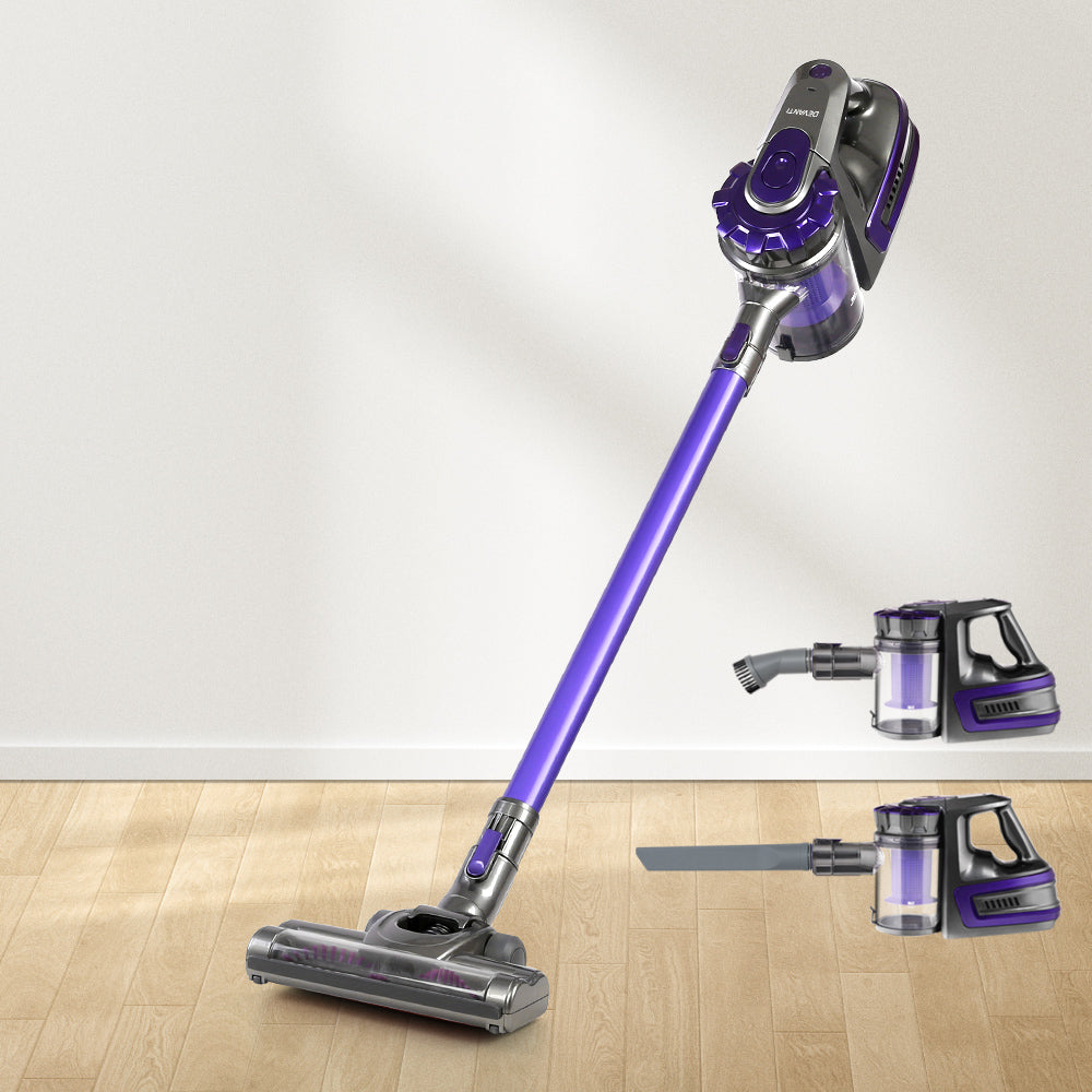 Stick Vacuum Cleaner Bagless Cordless 150W Purple