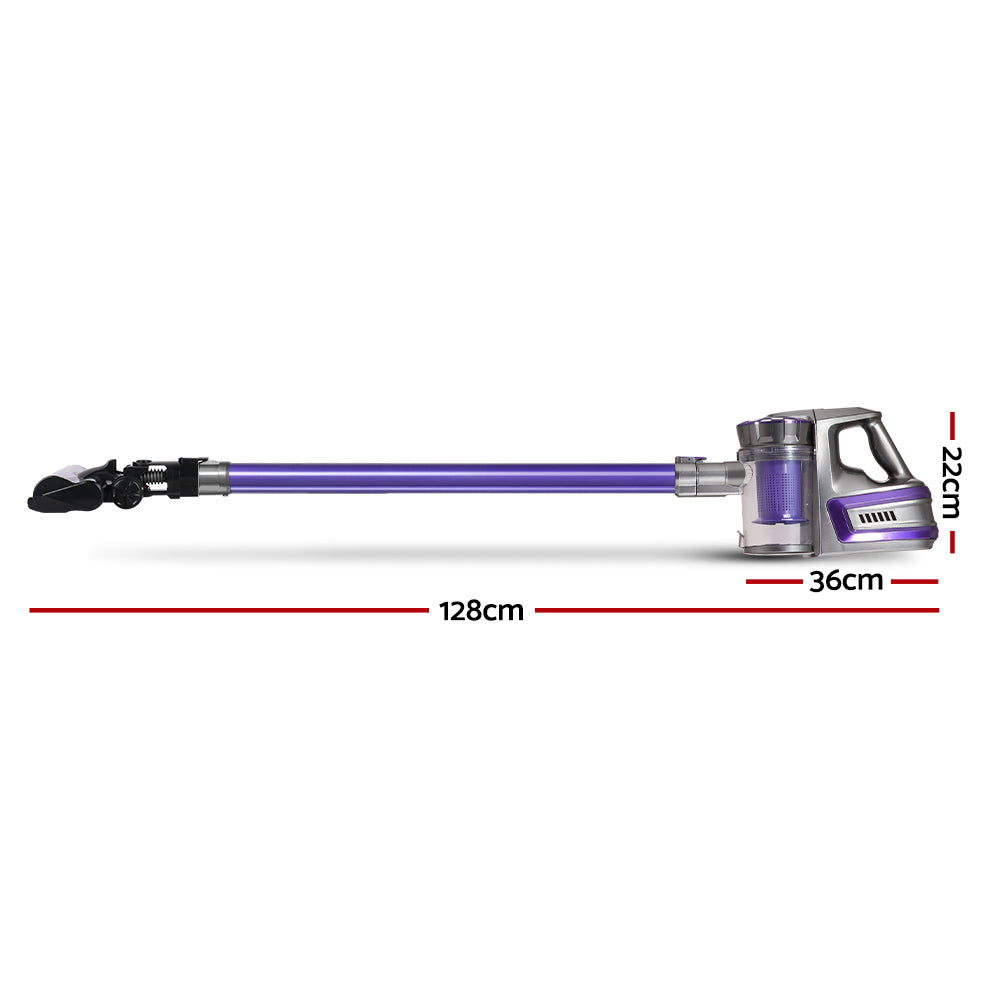 Stick Vacuum Cleaner Cordless Roller Brush 150W Purple