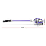 Stick Vacuum Cleaner Roller Brush Cordless 150W Purple