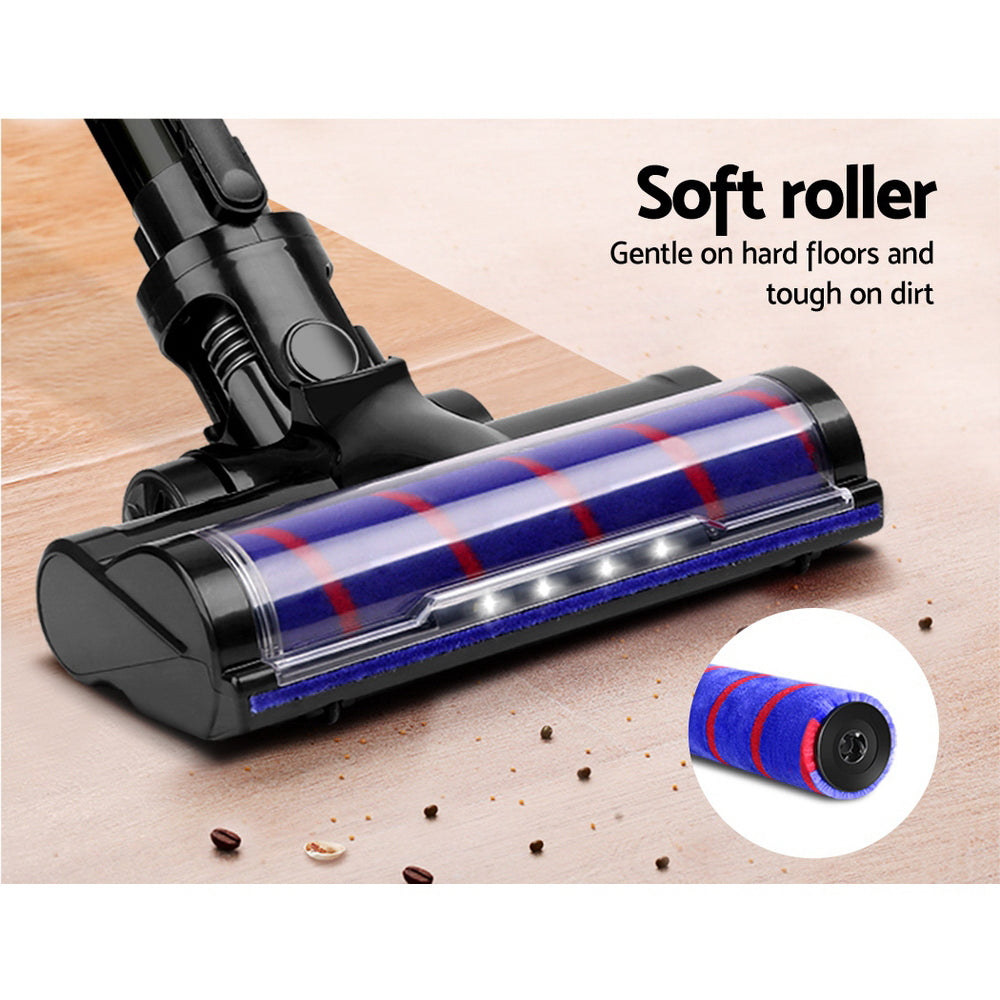 Stick Vacuum Cleaner Roller Brush Cordless 150W Purple