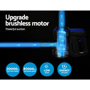 Stick Vacuum Cleaner Brushless Cordless 250W Blue