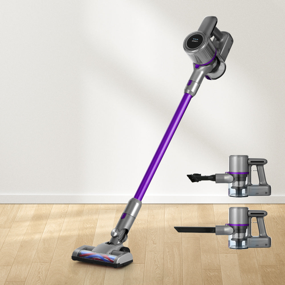 Stick Vacuum Cleaner Bagless Cordless 120W Purple