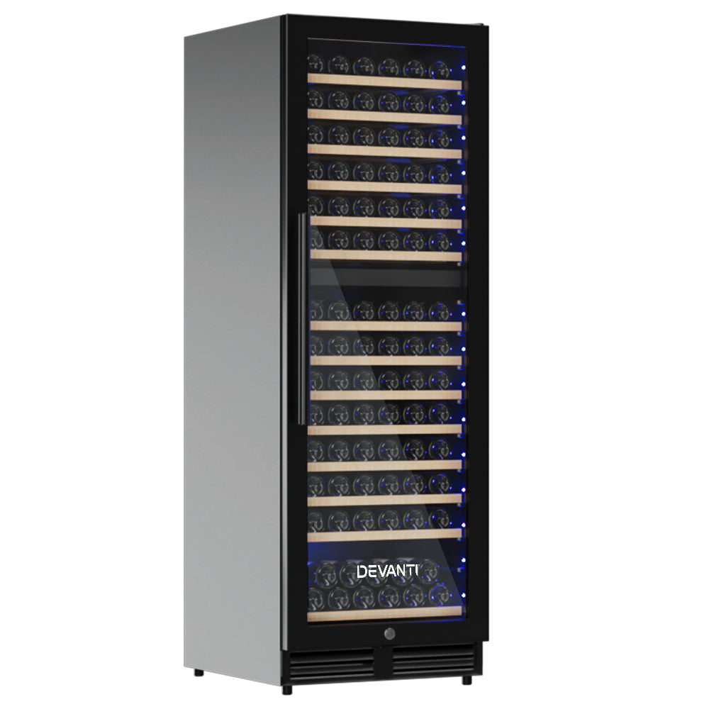 Wine Fridge Cooler Dual Zone 154 Bottles