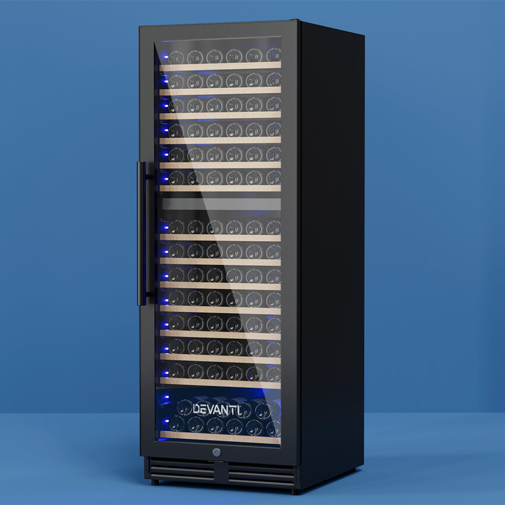 Wine Fridge Cooler Dual Zone 154 Bottles