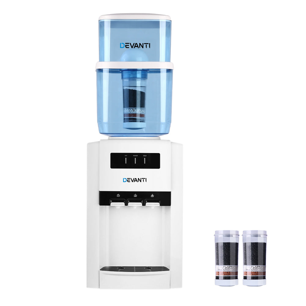 Water Cooler Dispenser Bench Top 22L w/2 Filter