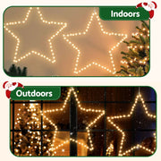 Jingle Jollys Christmas Lights 50cm Star 70 LED Xmas Decorations