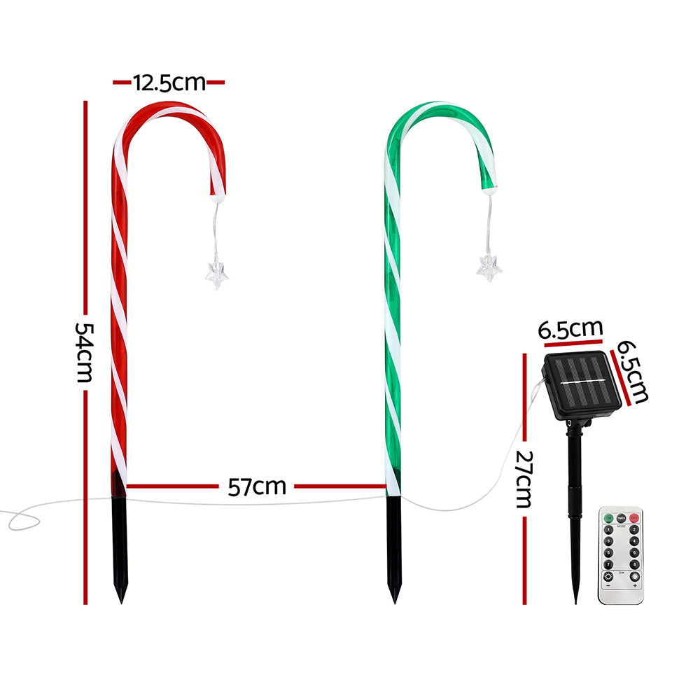 Jingle Jollys 8 PCS Christmas Lights Path Ground Light Garden Decorations 72 LED